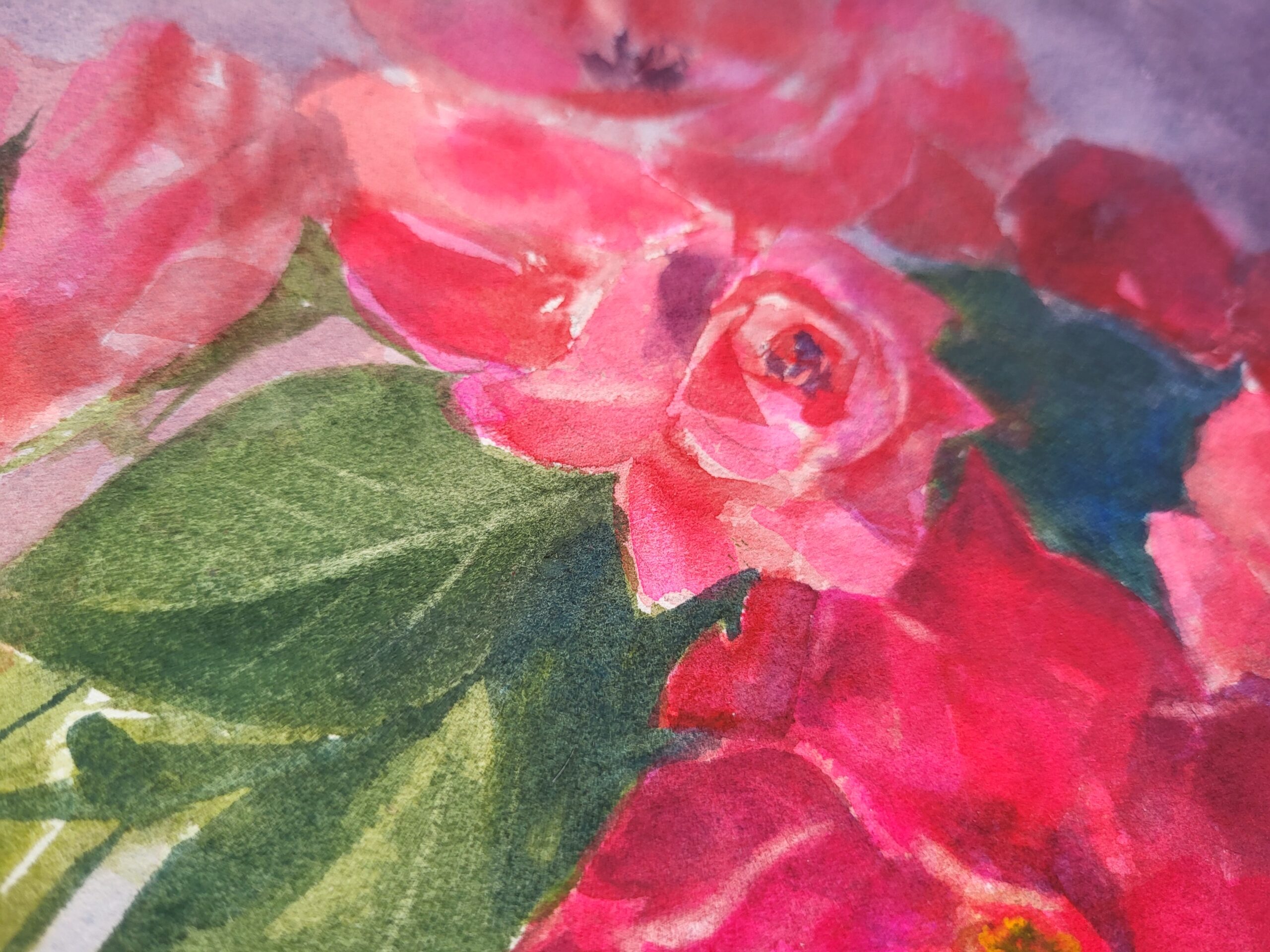 Roses in a Blue Vase - Image 6