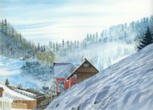 Winter in a Mountain Village