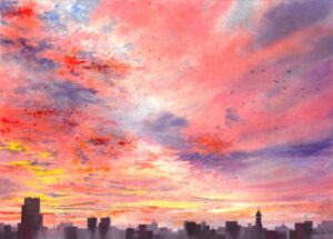 Răsărit de soare în București