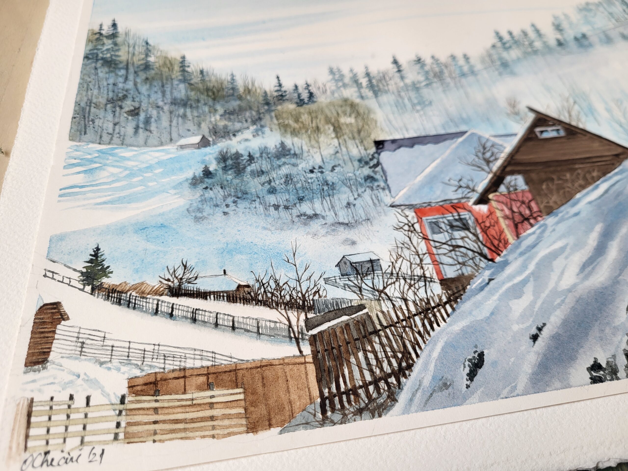 Iarna în cătunul Dâmbovicioara - imagine 6