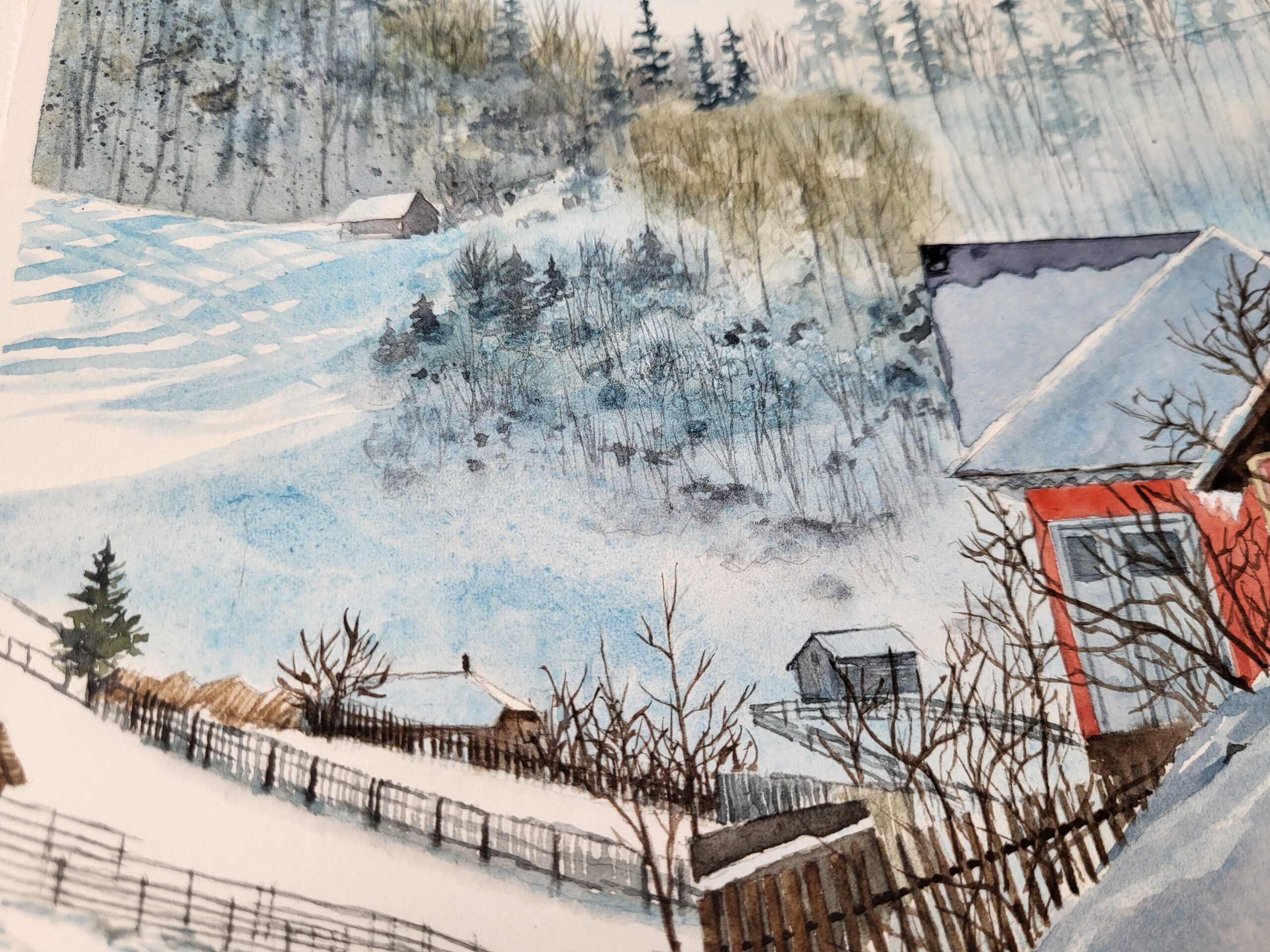 Iarna în cătunul Dâmbovicioara - imagine 2