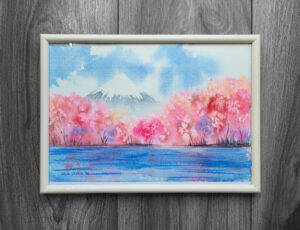 Sakura Blossoms and Mount Fuji