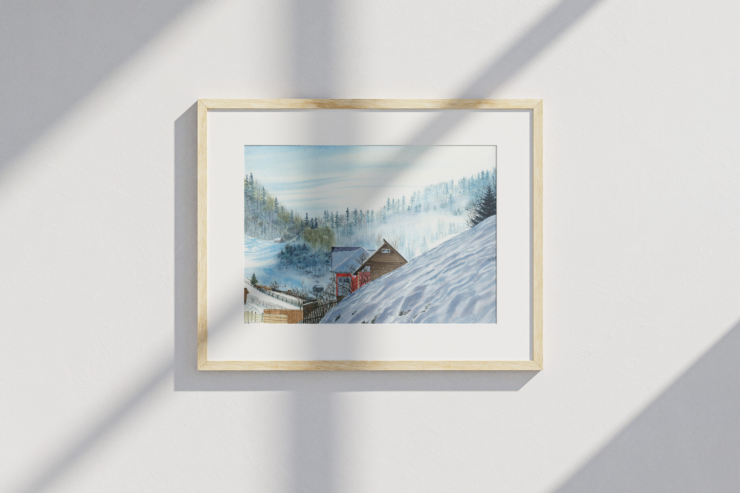 Winter in a Mountain Village - Image 9