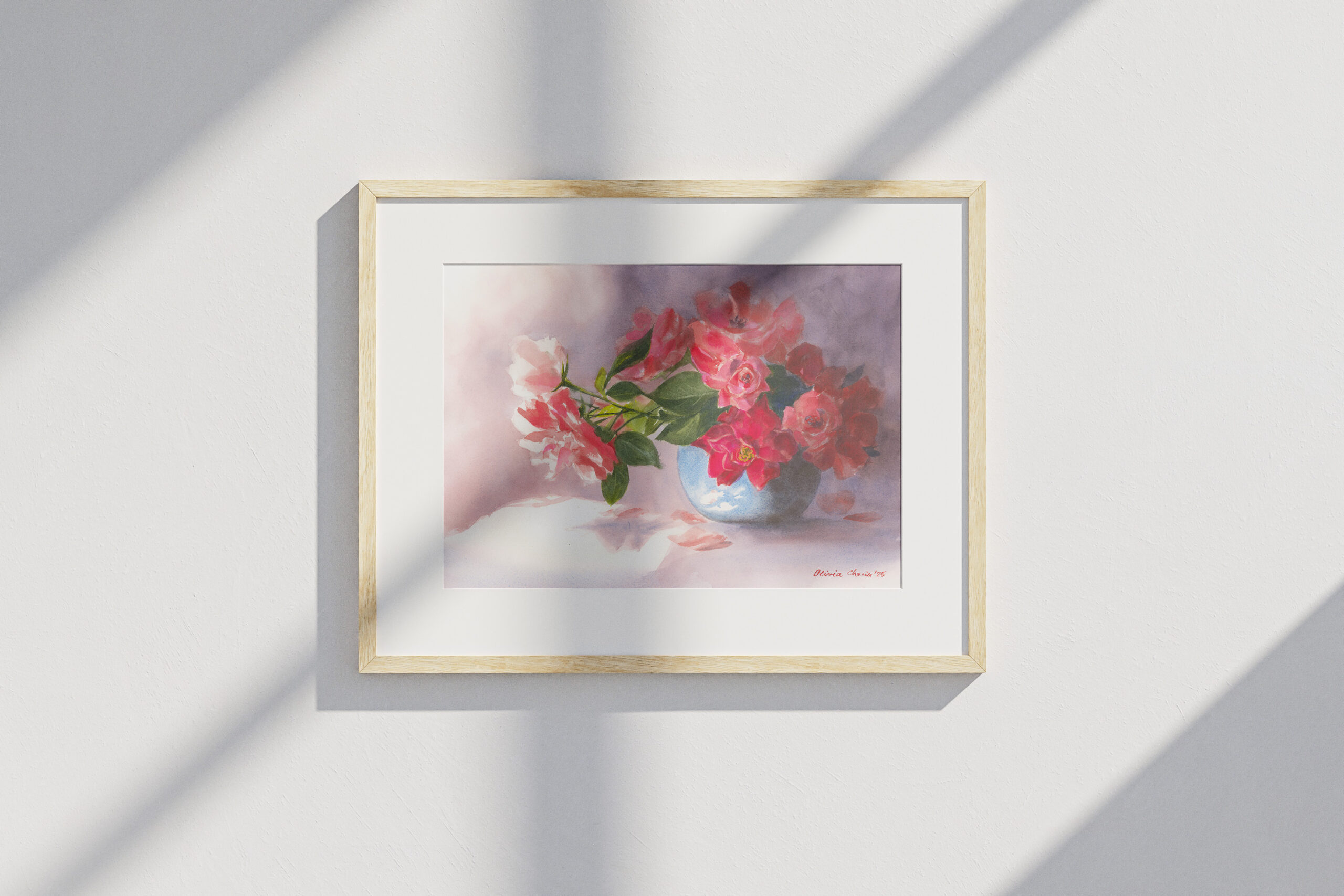 Roses in a Blue Vase - Image 9