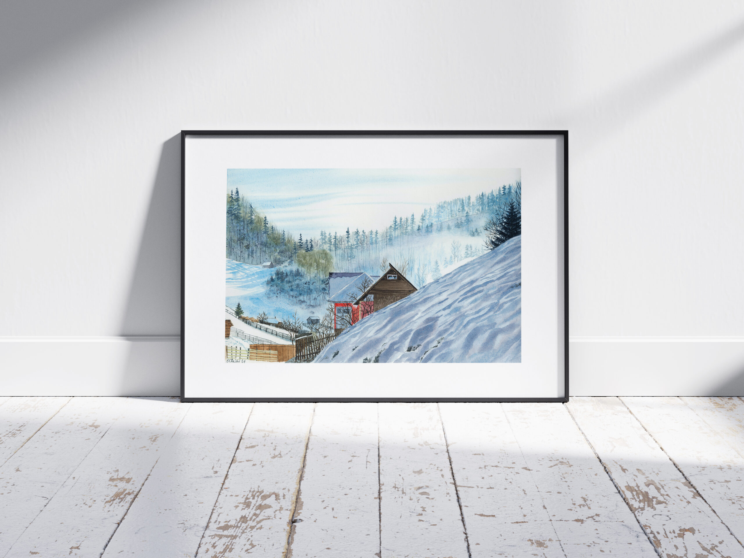Winter in a Mountain Village - Image 8