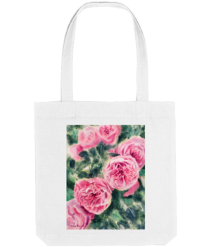 Hot Pink Roses Tote Bag